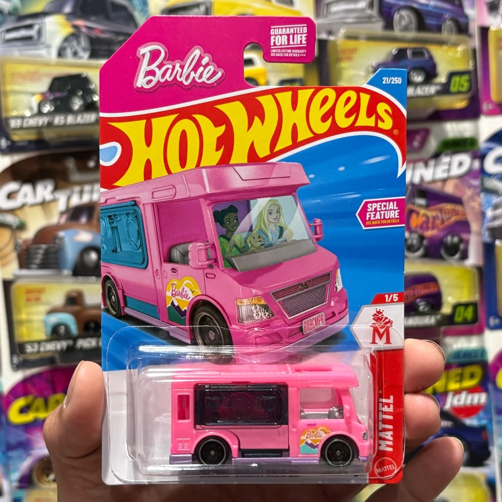 Hot Wheels Barbie Dream Camper diecast toy